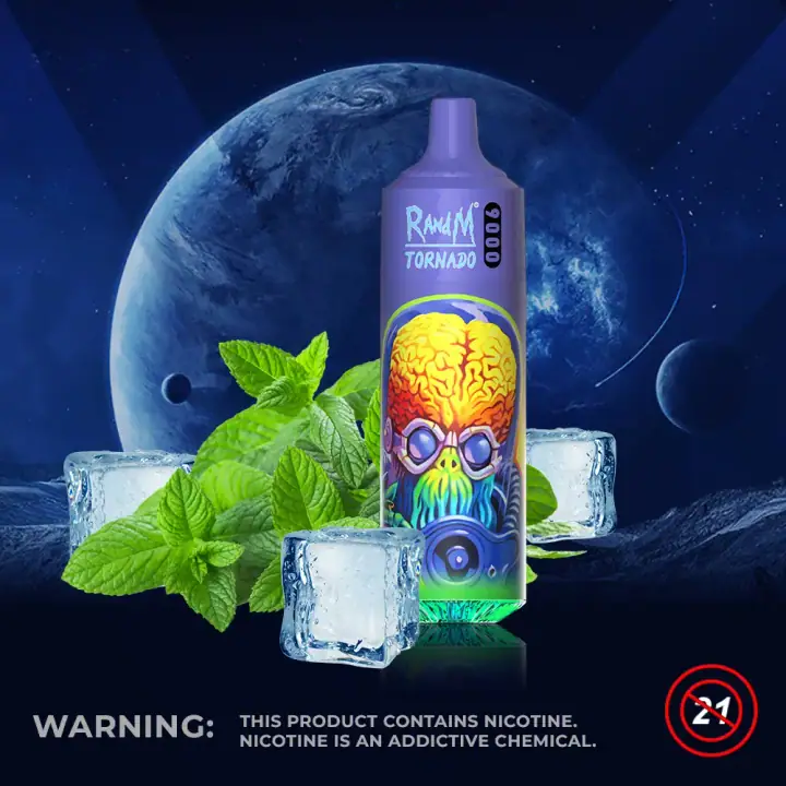 FUMOT RANDM TORNADO 9000 PUFFS — Cool Mint