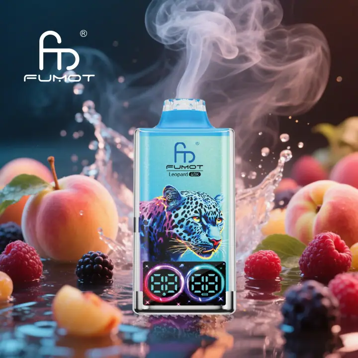 FUMOT LEOPARD 40000 PUFFS — Peach Berry