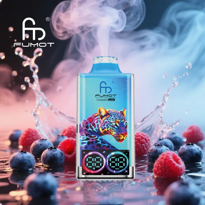 FUMOT LEOPARD 40000 PUFFS — BLUEBERRY RASPBERRY