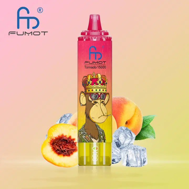 FUMOT RANDM TORNADO 15000 PUFFS — PEACH ICE