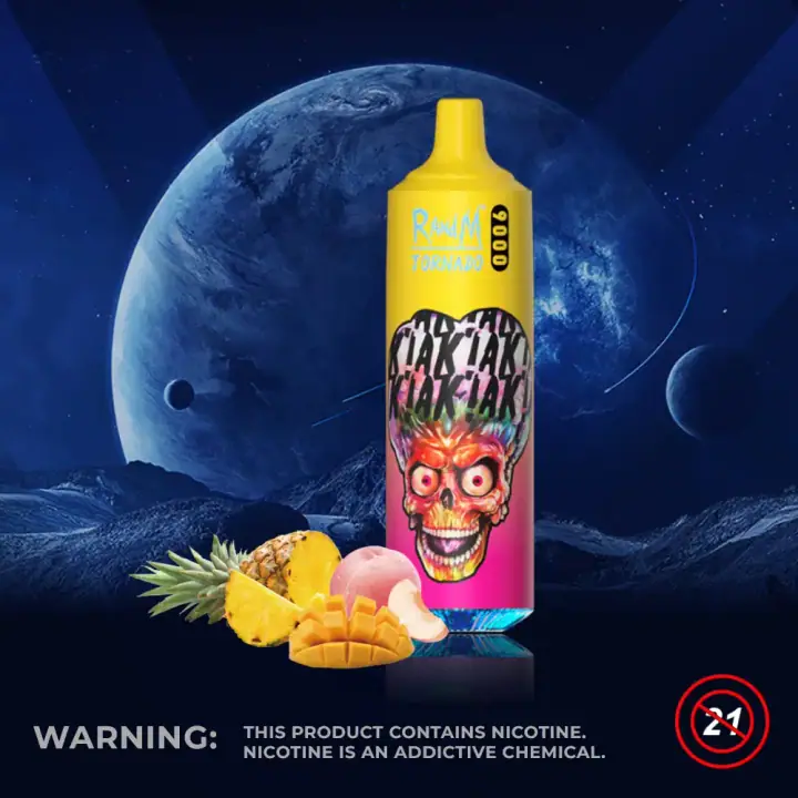 FUMOT RANDM TORNADO 9000 PUFFS — Peachy Mango Pineapple