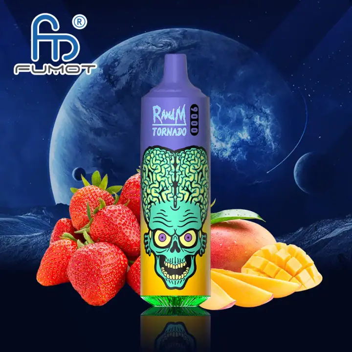 FUMOT RANDM TORNADO 9000 PUFFS — Straw Mango
