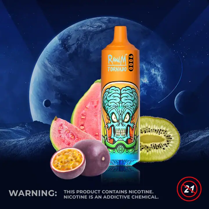 FUMOT RANDM TORNADO 9000 PUFFS — Kiwi Passion Fruit Guava