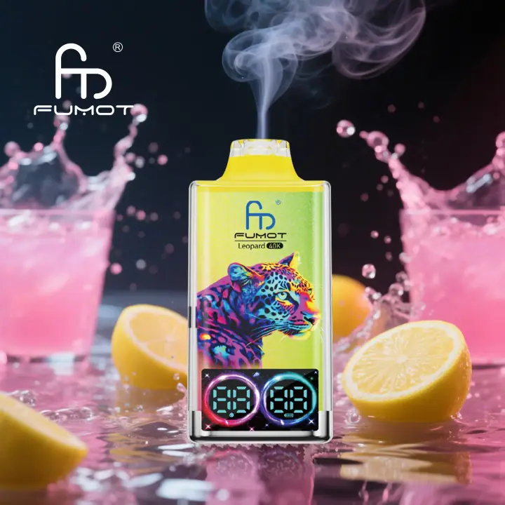 FUMOT LEOPARD 40000 PUFFS — PINK LEMONADE