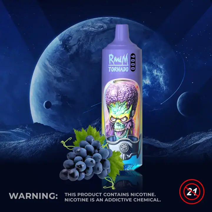 FUMOT RANDM TORNADO 9000 PUFFS — Grape