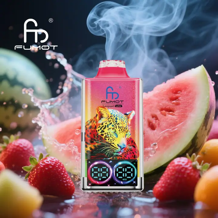 FUMOT LEOPARD 40000 PUFFS — Strawberry Watermelon