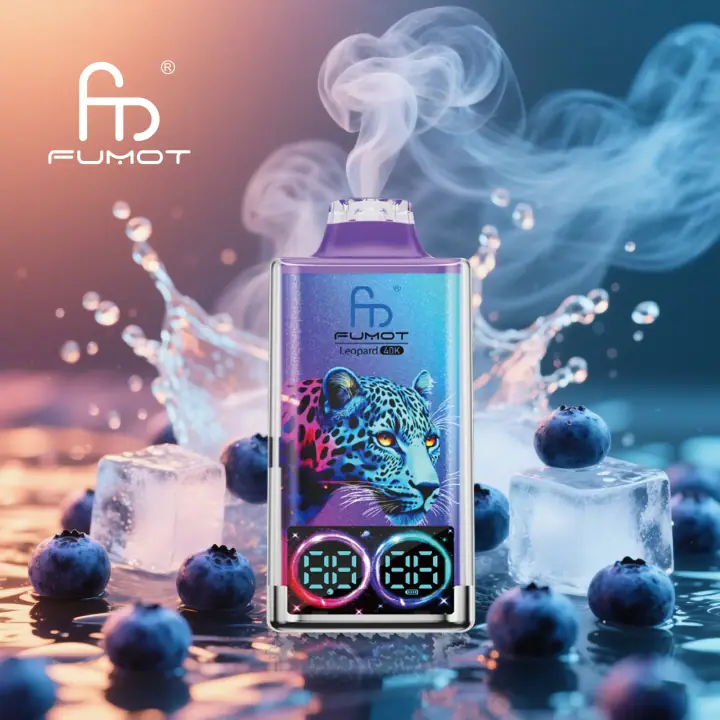 FUMOT LEOPARD 40000 PUFFS — BLUEBERRY ON ICE