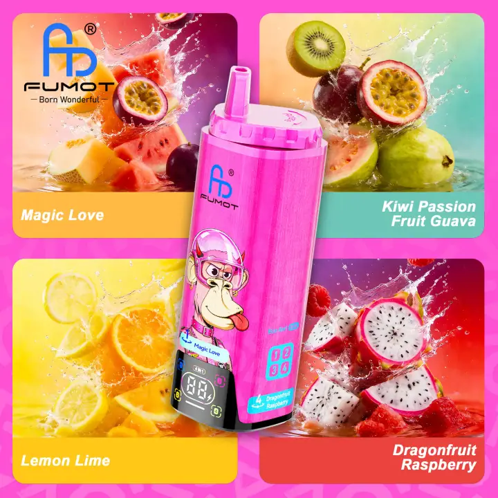 FUMOT ECO 4IN1 80000 PUFFS — Magic Love & Kiwi Passion Fruit Guava & Dragonfruit Raspberry & Lemon Lime