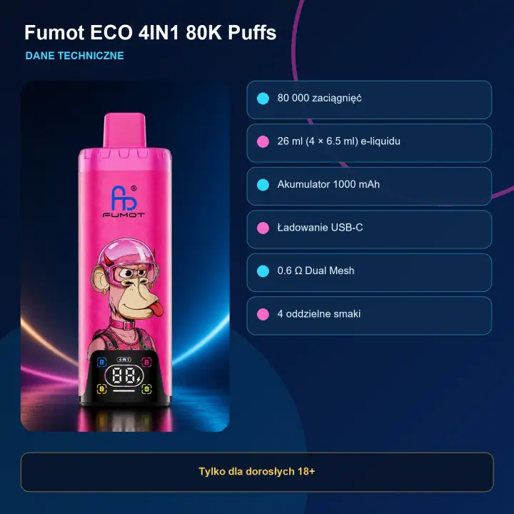 FUMOT ECO 4IN1 80000 PUFFS