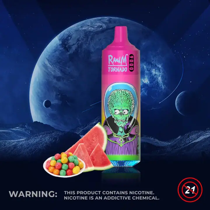FUMOT RANDM TORNADO 9000 PUFFS — Watermelon bubble gum