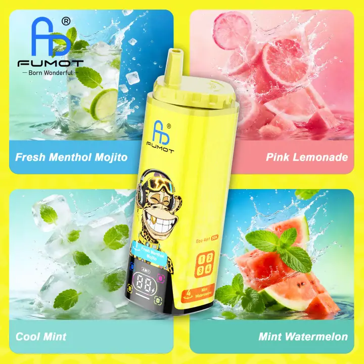 FUMOT ECO 4IN1 80000 PUFFS — Fresh Menthol Mojito & Pink Lemonade & Cool Mint & Mint Watermelon