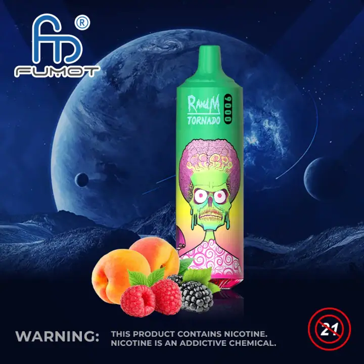 FUMOT RANDM TORNADO 9000 PUFFS — Peach Berry